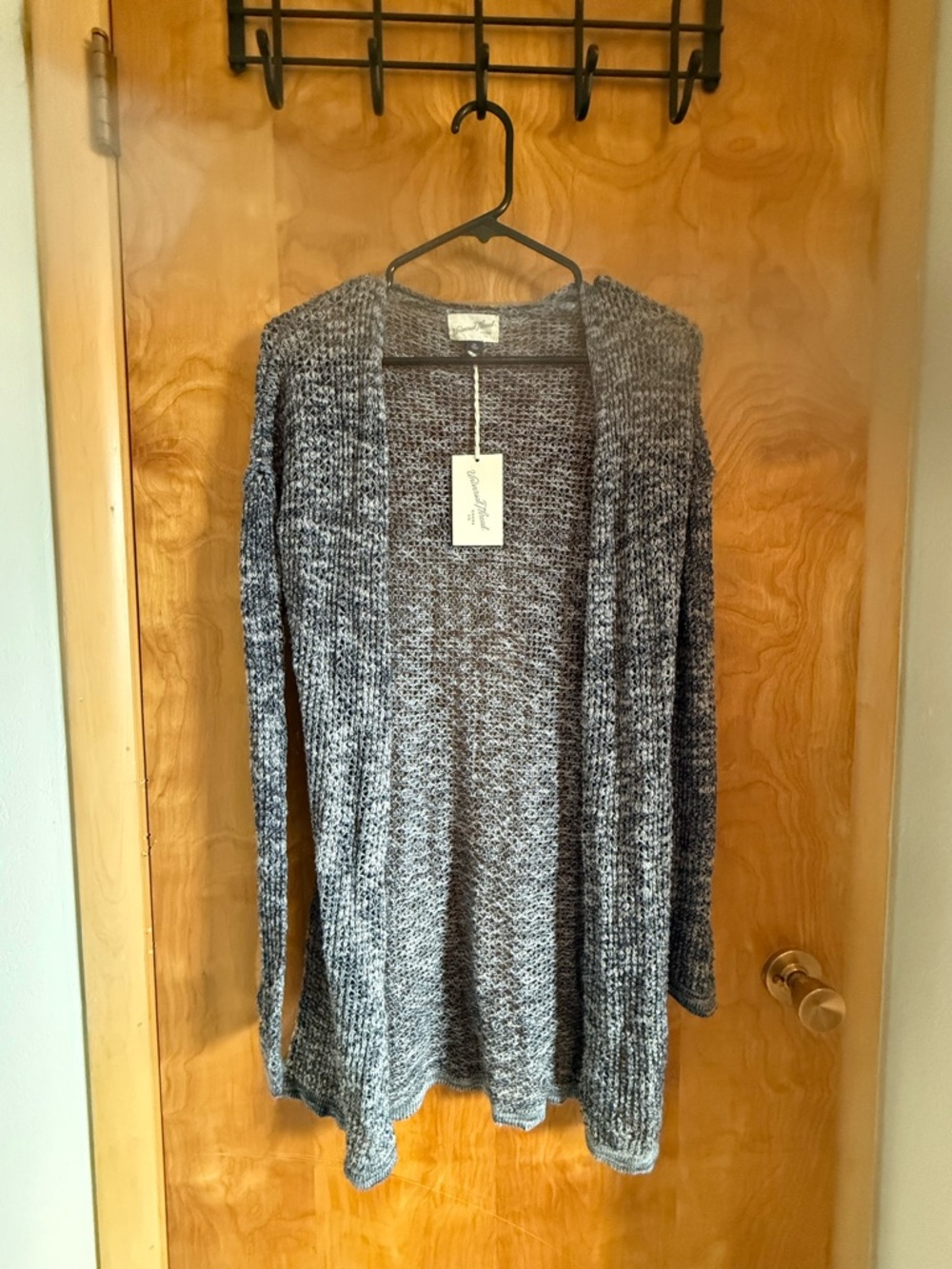 Cozy Open-Front Gray Women's Cardigan Sweater